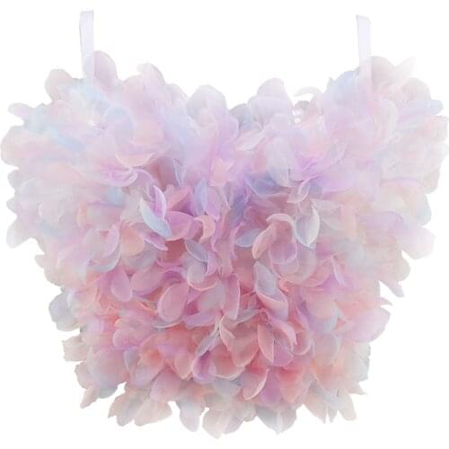 Nightclub Summer Sexy 2021 Female Crop Top Harajuku Sleeveless Top Women Fairy Camis Tops With Built In Bra Push Up Bralette