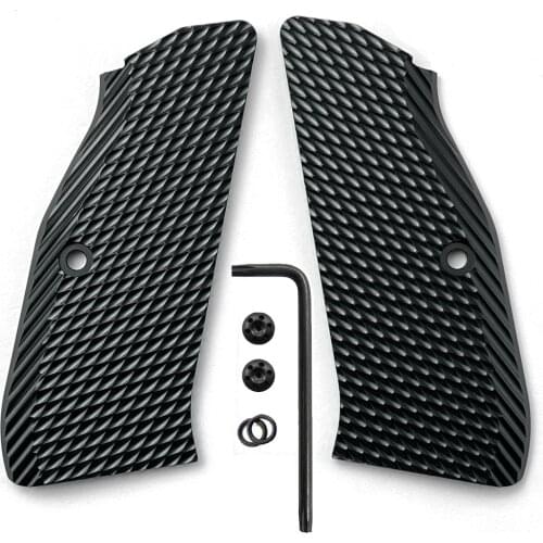 1Pair Aluminium Alloy CZ75 Grips for CZ 75 Full Size, SP-01 Series Shadow 2 75B BD with Screws