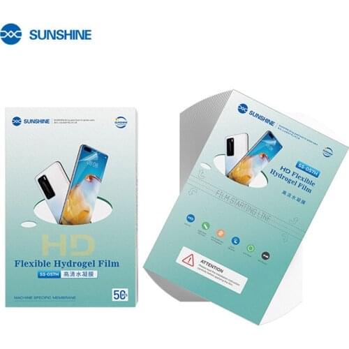 50PCS SS-057H HD Hydrogel Film For SS-890C Auto Cutting Machine Using Cost-effective for Smart Phone Screen Protecting Stickers