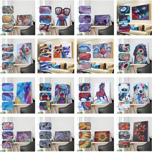 5d DIY Special-shaped Diamond Painting animal Diamond Embroidery Diamond mosaic Colorful Cross stitch kits home decoration gift