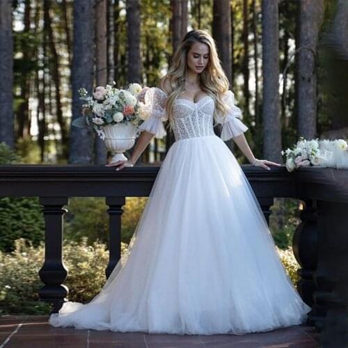 Sleeveless Lace Wedding Dress Full Applique Bridal Gowns 2021 O Neck Bride Dresses White Ivory vestido de noiva Backless