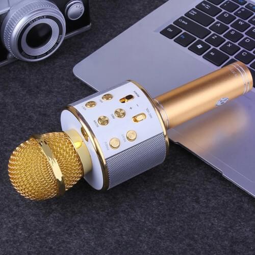 Bluetooth Karaoke Microphone Wireless Microphone Professiona Speaker Handheld Microfone Player Singing Recorder Mic
