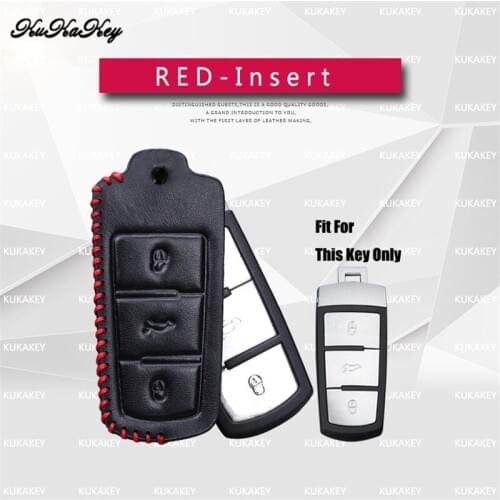 Car Key Case Cover For Volkswagen VW Golf 4 5 6 7 Passat B8 B5 B7 Polo Sharan Beetle Jetta Leather Car Key Shell Car Accessories