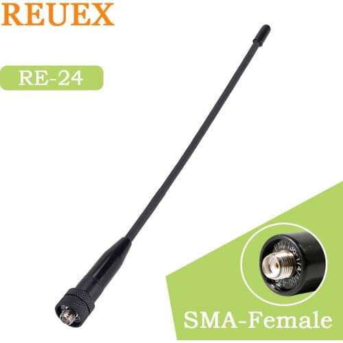 REVEX SMA Female Two Way Raido Walkie Talkie Antenna For Baofeng UV-5R Woxun HYT PUXING Kenwood YAUSE ICOM