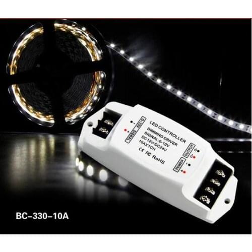 BC-330-10A constant voltage 0/1-10V LED dimming driver /12-24V 10A*1CH/ output 0-10V dimmer