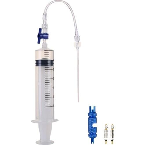 MTB Mountain Road Bicycle Bike Tubeless Sealant Injector With Multifunctional Valve Cap Valve Core Tool For Bike Tubeless Tire