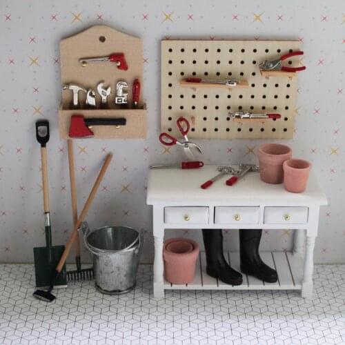 1:12 Scale Dollhouse Garden Tool Furniture Miniature Kids Toys Birthday Christmas Gifts