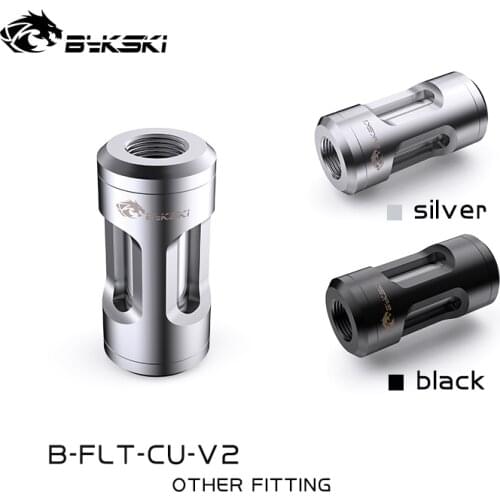 BYKSKI G1/4" Metal Flow Filter water cooling Filter system dedicated dual spiral pattern filters connector cooler fitting