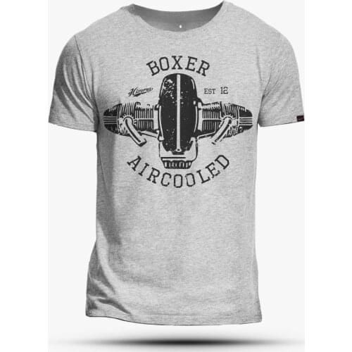 BOXER AIRCOOLED Engine Motorcycle R100 R80 R65 R NineT Nine T Scrambler T-Shirt 2019 New Summer T Shirts Men 100% Cotton Cool Te