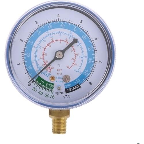 New Air Conditioner R404 R134A R22 Refrigerant Low Pressure Gauge PSI KPA Blue Klimaanlage Werkzeuge