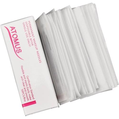 50PCS/Set DISPOSABLE Microblading LINER Needle 5F Stainless Steel Disposable