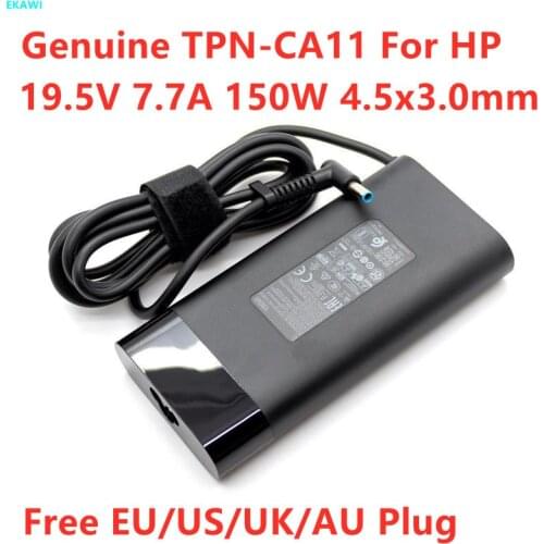 Genuine 19.5V 7.7A 150W TPN-DA09 TPN-CA11 Power Supply AC Adapter For HP ZBOOK 15 G3 G4 OMEN 15-CE000 Series Notebook Charger