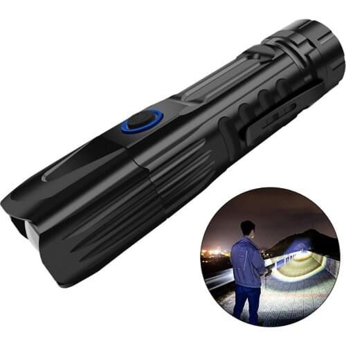 Paweinuo Most Powerful Tactical Flashlight Led Torch Light Xhp90 Usb Rechargeable Flashlight 26650 Waterproof Hunting Hand Lamp