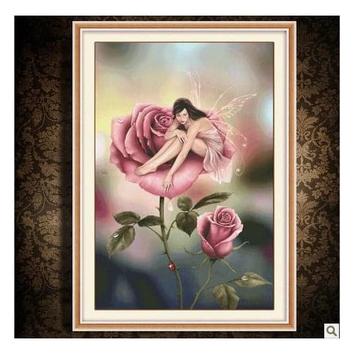Embroidery Package Hot Sell Best Quality Cross Stitch Rose Fairy