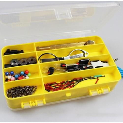 Professional Multi Grids Double Sided Fishing Lures Tackle Hooks Baits Box Storage Case
