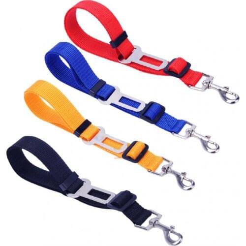 Adjustable Pet&Dog Car Seat Belt Safety Lever Traction Collar Pet Seat Vehicle Seat Belt Travel Clip Strap Leads Pet Supplies