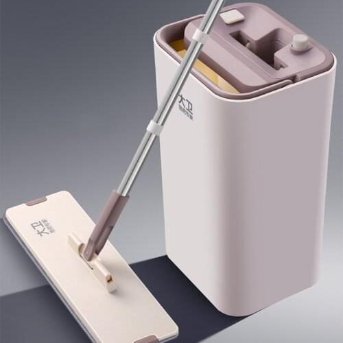 Rectangle Spin Mops Easy Wring Reusable Disposal Accessories Mop with Bucket Ultraclean Fregona Household Cleaning Tools DF50TB