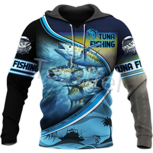 Tessffel 3D Printed Beautiful TUNA Fishing Animal New Fashion Mens Sweatshirt Harajuku Zip Hoodies Unisex Pullover Style-12