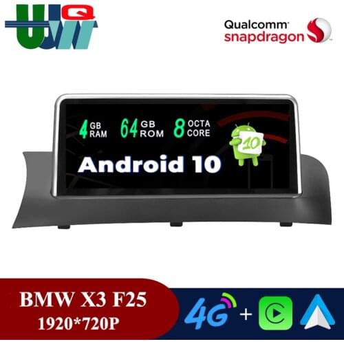 Soundgo Qualcomm Octa Core 4G 64G BMW X3 F25 Android Car Stereo 2 Din GPS Navigation for BMW X3 F25 X4 F26 CIC NBT Carplay Wifi