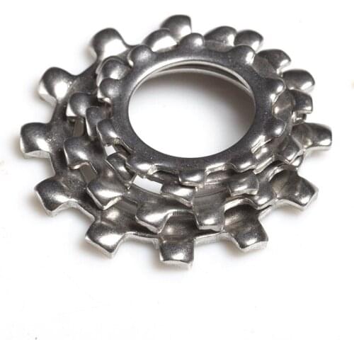 External Toothed Gasket Washer Lock Washer 304 Stainless Steel M2.5 M3 M4 M5 M6 M8 M10 M12 M14 M16 M18 M20 M25 M30