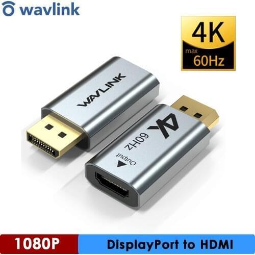 Female To Male Cable DP To HDMIport Max 4K 60Hz Displayport HDMI-Adapter Support Audio Video For PC Laptop Projector