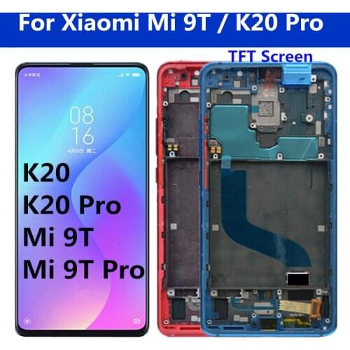 6.39" For xiaomi mi 9t lcd Display Touch Screen Digitizer Assembly with frame mi 9t pro display for Redmi K20 Pro K20 lcd Mi 9T
