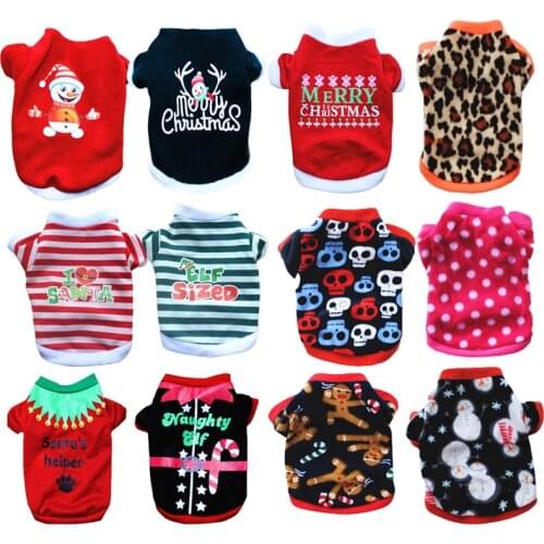 Winter Warm Dog Clothes Vest Dog Jacket Cartoon Pet Dogs Clothes Sweatshirt For Small Medium Dogs Coat Cute Pets Costume Clothes