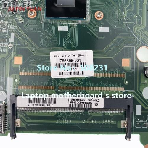 JU PIN YUAN 786899-501 786899-001 for HP 15-F series DAU88MMB6A0 laptop motherboard 100% fully Tested
