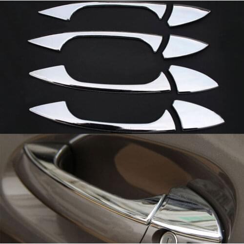 Car Interior Door Handle Cover Trim Sequined Decoration For Benz B C E GLK 200 300 ML CLA C-Class W204 W212 B180 E200
