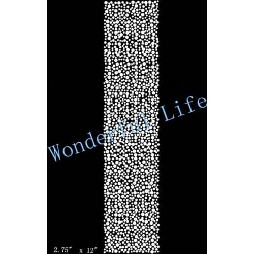 Free shipping Bow Cheer STrips very density dots rhinestones transfer