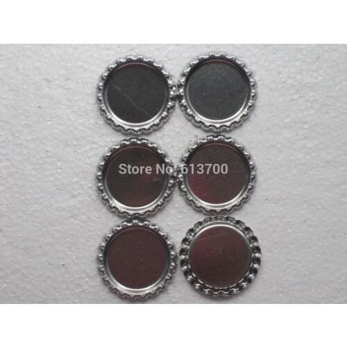 Free Shipping Sliver Both Side Colored Flattened Bottle Caps For Crafts Jewelry Metal Crown Cap Dome Beer Cap Flat BottleCaps