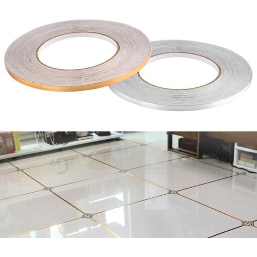 Copper Foil Strip Wall Sticker 50x0.05m for Bedroom Living Room Waterproof Floor Seam Sticker Gap Sealing Foil Tape Gold Silver