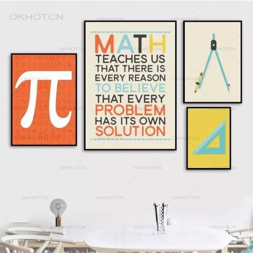 Math Calculator Fibonacci Posters Nordic Canvas Painting Early Education Wall Art Modular Pictures for Study Room Kids Room
