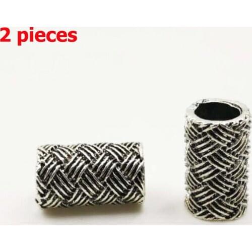 Metal Fashion rattan pattern fringed accessories Tasbih tassel Spaced beads Empty pipe beads Bracelet Bead Accessories