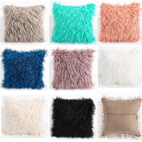 8 Collours 45cm Free Shipping Long Hair Soft Explosions Plush Pillow Cushion Fashion Car Home Sofa Pillow