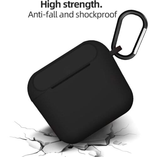 Soft Anti-slip Silicone Earphone Case Protective Cover Shell with Carabiner for Skullcandy Indy Wireless Bluetooth Headphone