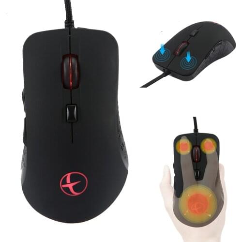 SeenDa Wired Warmer Heated Mouse for Laptop Notebook Programmable 6 Buttons Gaming Mouse 2400 DPI Adjustable Mouse for Gamer