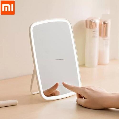 Original Xiaomi LED Mirror Makeup Mirror Touch Dimmer Switch Light Adjustable Stand for Smart Tabletop Bathroom Bedroom Travel
