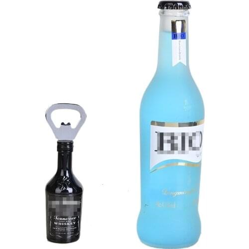 Bottle Opener Magnet for Refrigerator Creative Retro Wall Hanging Acrylic Iron Beer Opener Tools Bar Decoration Kitchen Gadgets