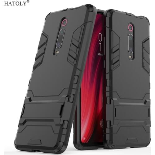 For Cover Xiaomi Mi 9T Case Shockproof Armor Hard Cover For Xiaomi Mi9T Silicone Stand Phone Bumper Case For Xiaomi Mi 9 T Cover