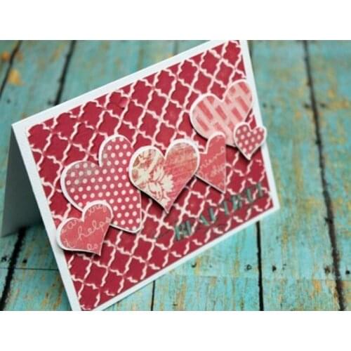 Rectangle heart Cutting Dies Scrapbook Dies Metal festival cards Embossing Stamps for diy Scrapbooking paper craft handmade