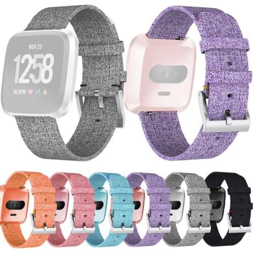 For Fitbit Versa 2 Luxury Woven Fabric Replacement Accessories Wrist band Watch Straps Smart watch Wearable accessories #907