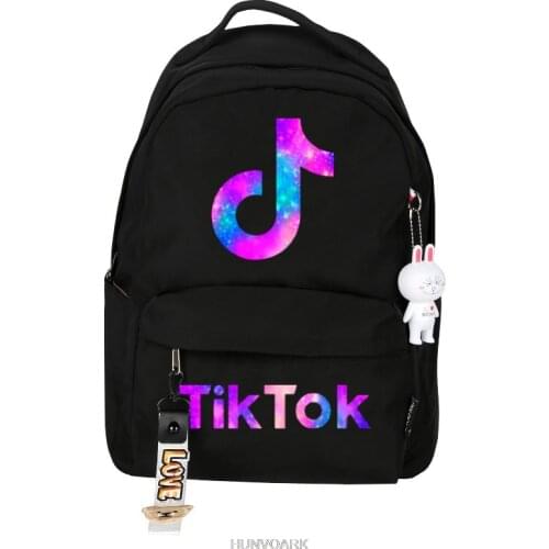 TIK TOK Backpack College Style Female Male School Bags Casual Travel Backpacks Female Classic Leisure Women Mochila Infantil