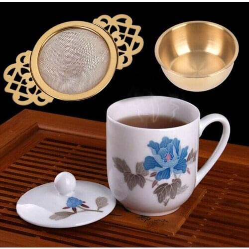 Stainless Steel Tea Drip Bowl Strainer With Traditional Hanging Infuser Filter