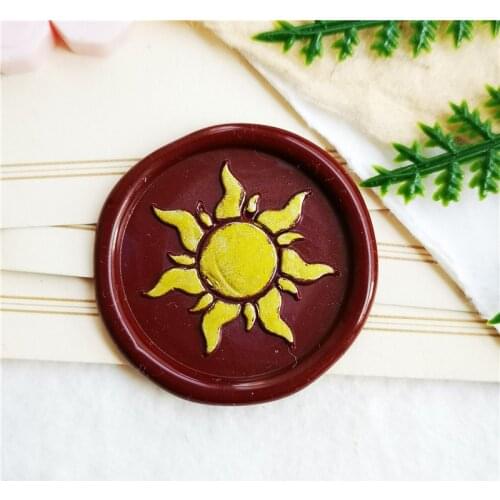 The sun wax seal stamp/sun wax sealing kit/the sun wedding wax sealing kit /wedding wax stamp box set