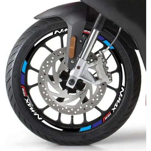 For Yamaha N MAX NMAX 155 nmax Motorcycle Rim Wheel Logo Stickers Tire Reflective Decoration Protection Decals Stickers