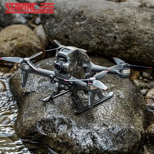 STARTRC DJI FPV Extended Foldable Landing Gear Heighten 30mm Anti-fall Skid Protector Stand Leg for FPV Combo Drone Accessoriess