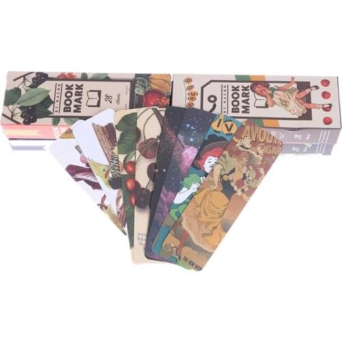 Vintage Bookmark Sky Fruit Creative Message Card Bookmark Girl StarryNew