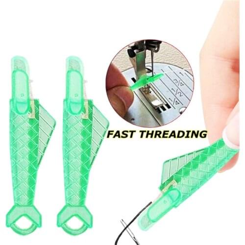 3/5/10Pc Fish Type Needle Threader Quick Sewing Machine Needle Threader Needle Changer Stitch Insertion Tool Sewing Accessories