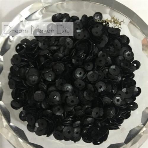 3000pcs/lot(50g) 4mm Matt Black Cup loose sequins beautiful crafts for sewing/webbing Diy accessory kids Scrapbook DIY Confetti